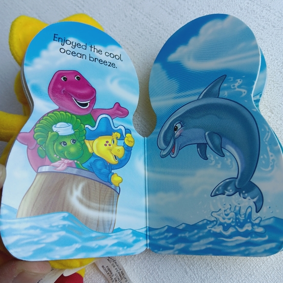 BJ's Rub-A-Dub-Dub plush and cardboard book Barney and friends Vintage 90s . - Picture 7 of 9